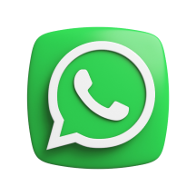 Ilustração 3D que remete à logo do WhatsApp.